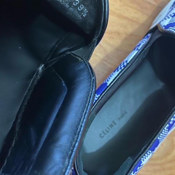 Celine Cobalt Canvas Slip On Sneakers Shoes - Picture 10 of 15